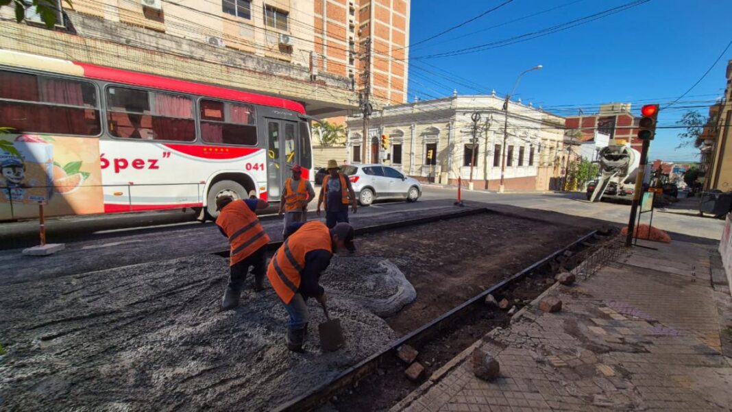 Asunción acelera la transformación vial con más de una docena de frentes de obra activos en simultáneo Asunción acelera la transformación vial con más de una docena de frentes de obra activos en simultáneo