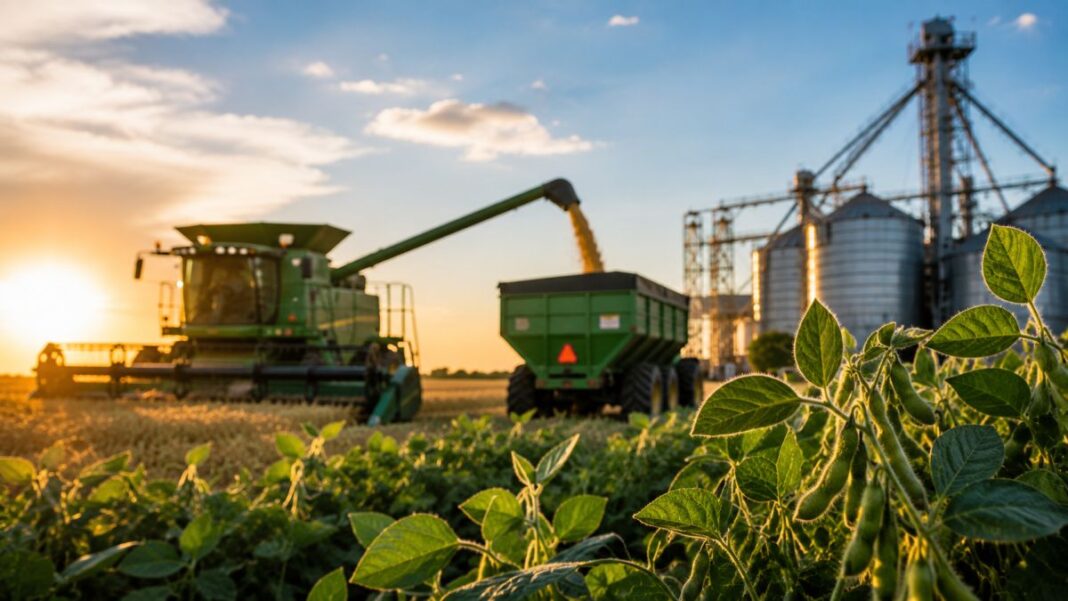 Histórica campaña sojera impulsa las exportaciones y reafirma el peso del agro en la economía paraguaya Histórica campaña sojera impulsa las exportaciones y reafirma el peso del agro en la economía paraguaya