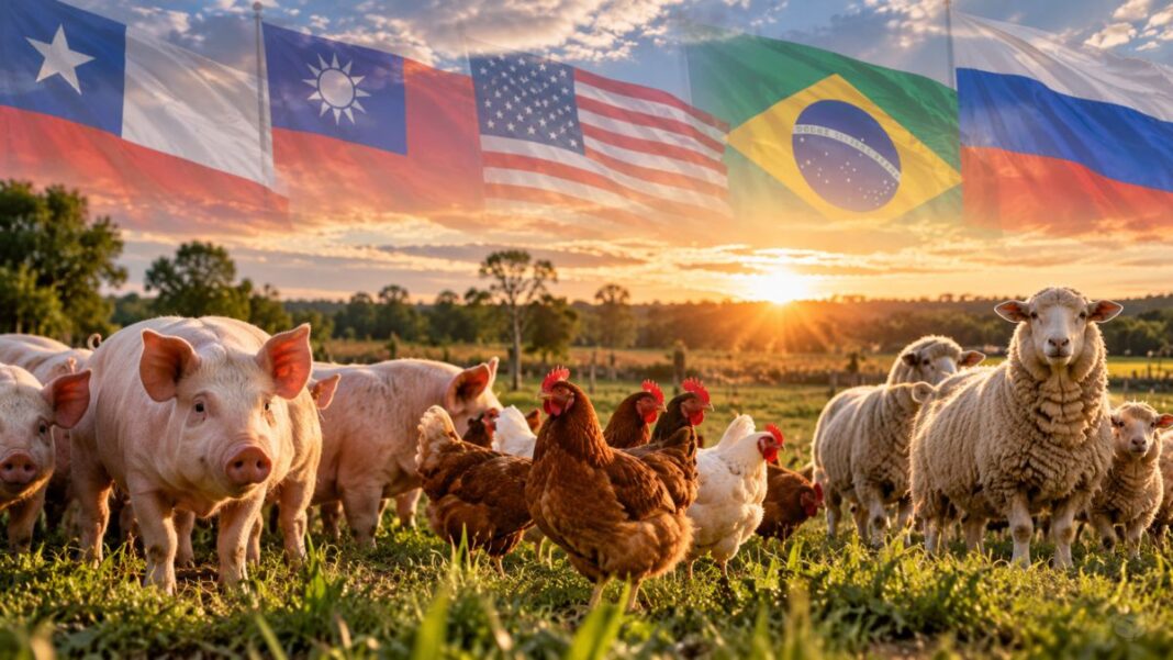 Exportaciones rozan los USD 1.900 millones, con fuerte impulso porcino, aviar y ovino Exportaciones rozan los USD 1.900 millones, con fuerte impulso porcino, aviar y ovino